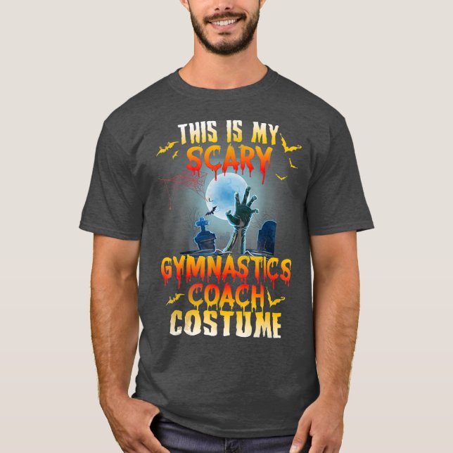 Halloween min Scary Gymnastics Costume T Shirt (Framsida)