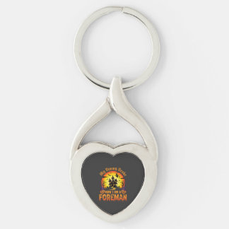 Halloween Min sopkvast gick sönder Häxan Twisted Heart Silverfärgad Nyckelring