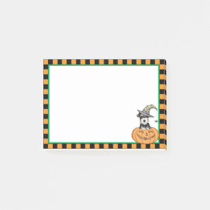 Halloween Miniature Schnauzer Post-it Block