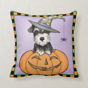 Halloween miniatyrSchnauzer Kudde