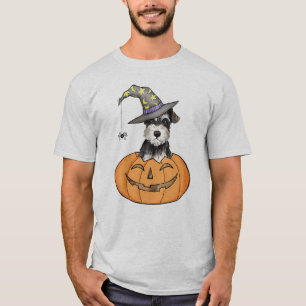 Halloween miniatyrSchnauzer Tee Shirt