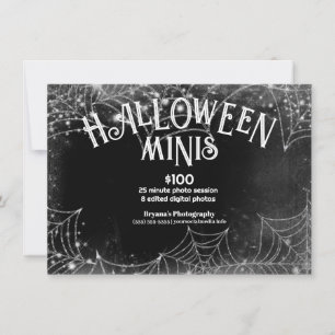 Halloween Minis Spindelnät Fotografering Bilder Inbjudningar