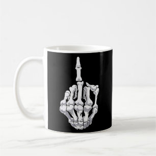 Halloween Mitten Finger Skeleton Hand Skull Kaffemugg