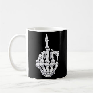 Halloween Mitten Finger Skeleton Hand Skull Kaffemugg