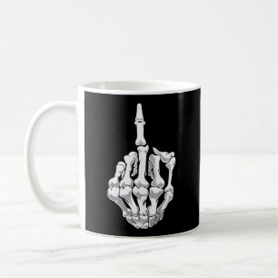 Halloween Mitten Finger Skeleton Hand Skull Kaffemugg