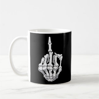 Halloween Mitten Finger Skeleton Hand Skull Kaffemugg