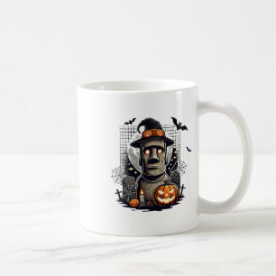Halloween Moai-staty Forntida Kultur Kaffemugg