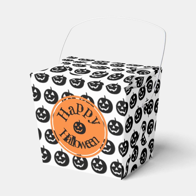 Halloween Modern Pumpkin Design Presentaskar (Framsidan Sidan)