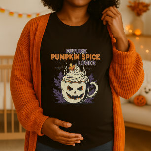 Halloween Moderskap Future Pumpkin Spice Älskare T Shirt