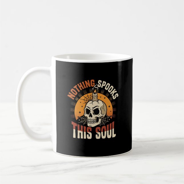 Halloween Modig Skelett Natt Kaffemugg (Vänster)