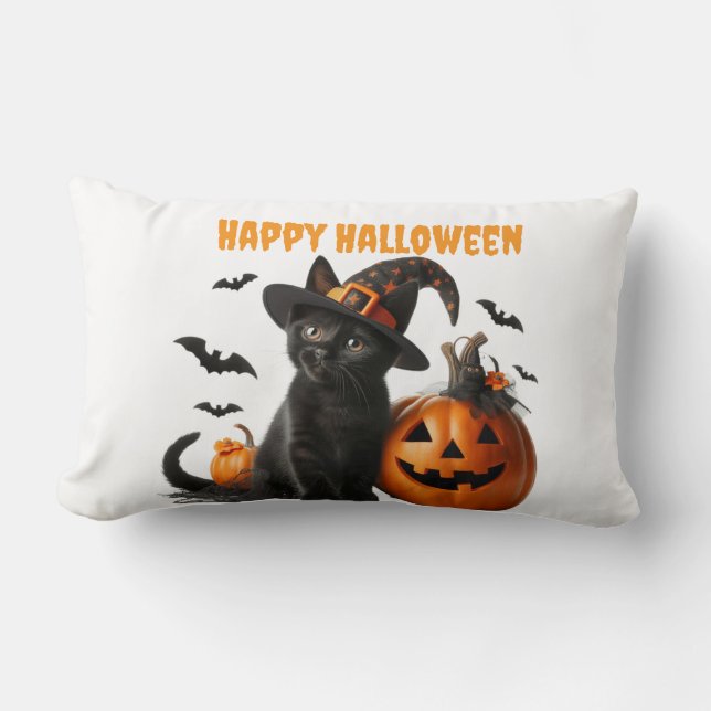 Halloween Modjo White Lumbarkudde (Framsida)