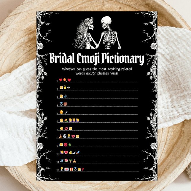 Halloween Möhippa Emoji Pictionary Game Inbjudningar (Skapare uppladdad)