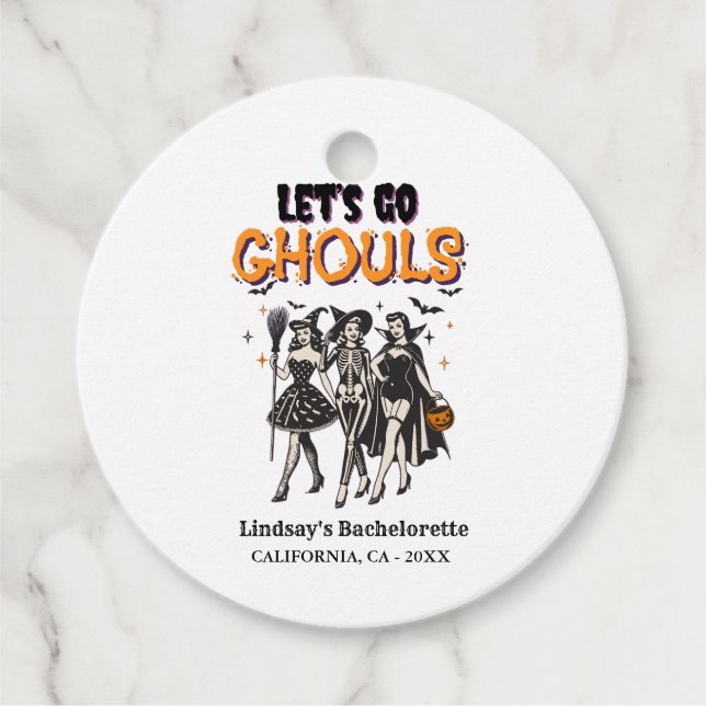 Halloween möhippa låt oss gå gammal gåvor etiketter (Framsida)