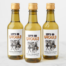 Halloween möhippa låt oss gå vrål vinetikett