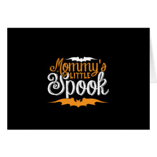 Halloween Mommys Little Spook Birthday Hälsningskort