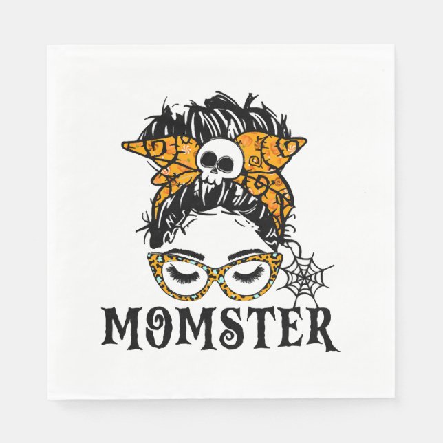 Halloween Momster Pappersservett (Framsidan)