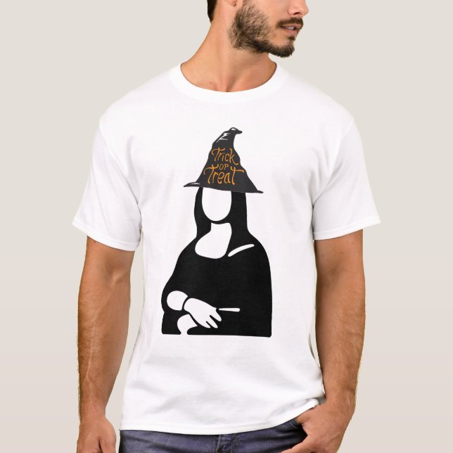 HALLOWEEN  Mona Lisa T-Shirt (Framsida)