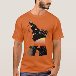 Halloween Monogram Brev A T Shirt
