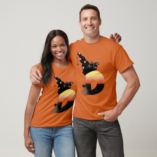 Halloween Monogram Brev D T Shirt (Unisex)