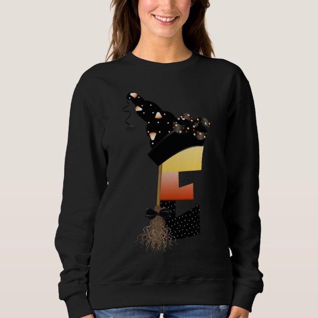 Halloween Monogram Brev E T Shirt (Framsida)