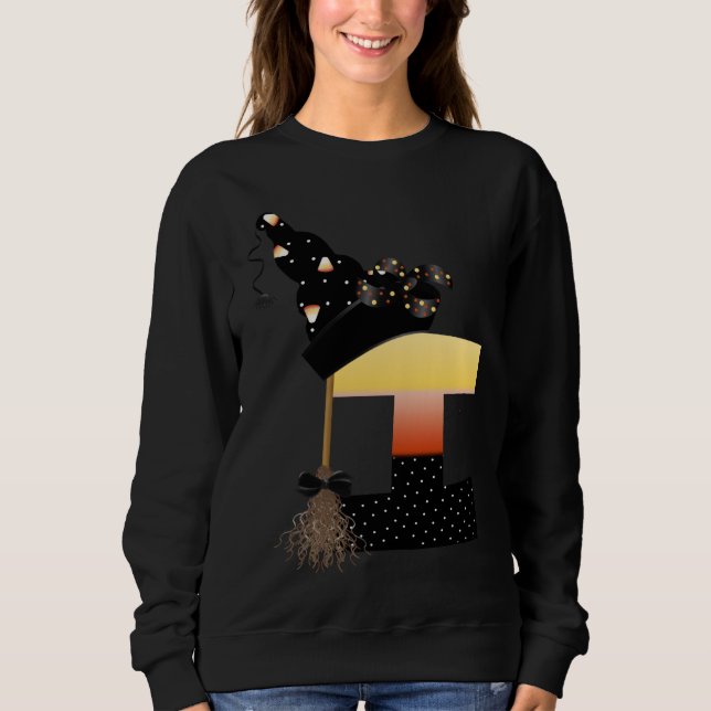 Halloween Monogram Brev I T Shirt (Framsida)