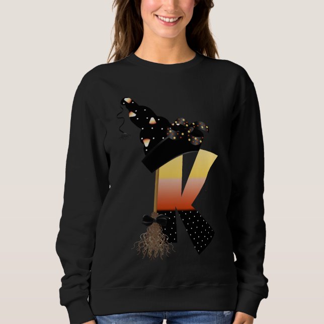 Halloween Monogram Brev K T Shirt (Framsida)