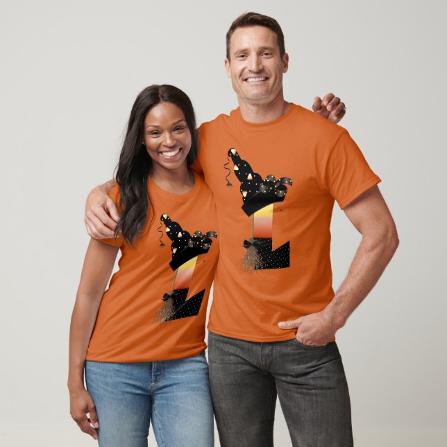 Halloween Monogram Brev L T Shirt (Unisex)