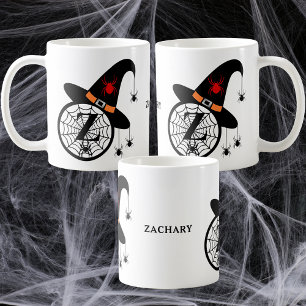 Halloween Monogram Z Witch ger dig ditt namn. Kaffemugg