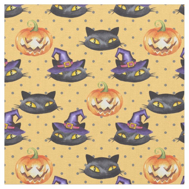 Halloween mönster 1 tyg (Närbild)