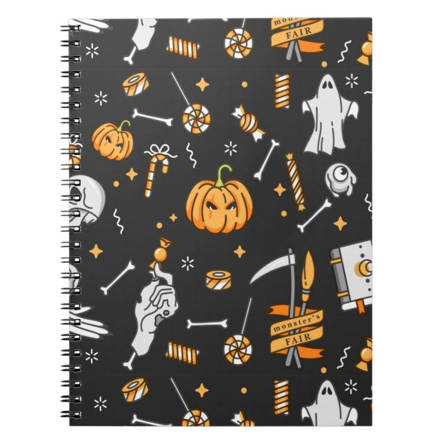 Halloween Mönster 2 Anteckningsbok (Framsidan)