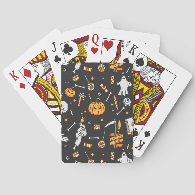 Halloween Mönster 2 Casinokort (Baksidan)