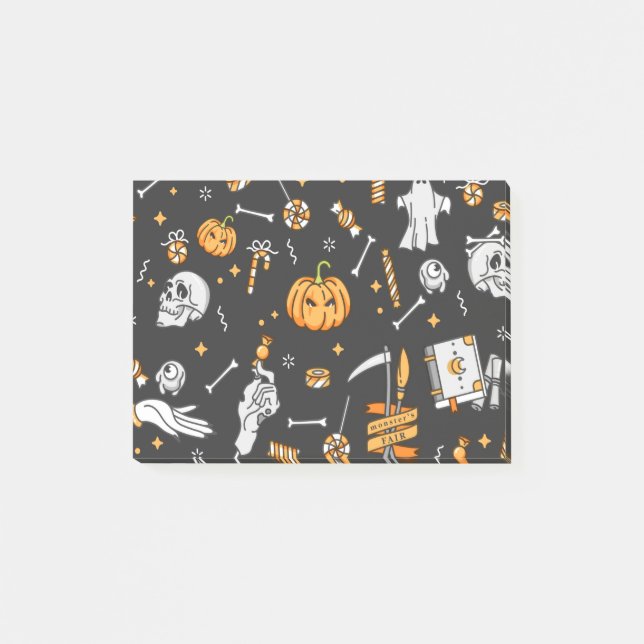 Halloween Mönster 2 Post-it Block (Framsida)