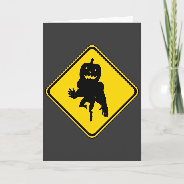 Halloween Monster Ahead Kort (Framsida)
