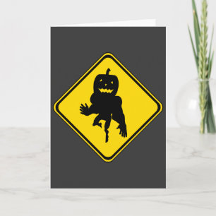 Halloween Monster Ahead Kort