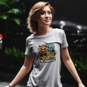 Halloween Monster Ansikte T Shirt