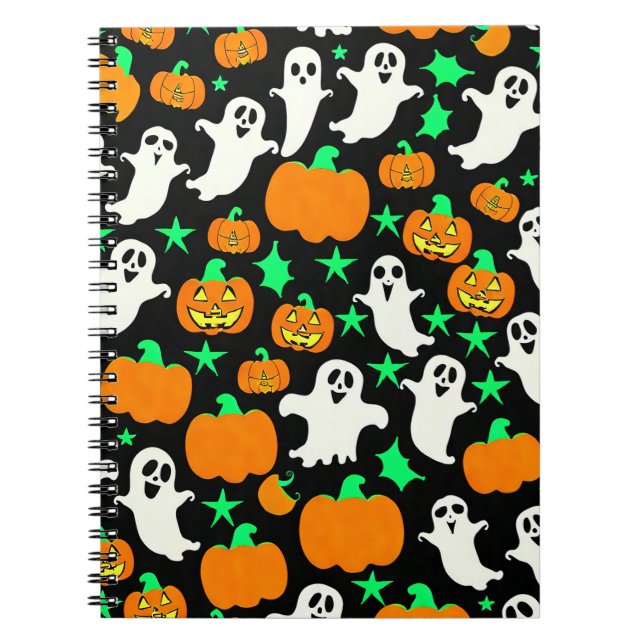 Halloween Mönster Anteckningsbok (Framsidan)