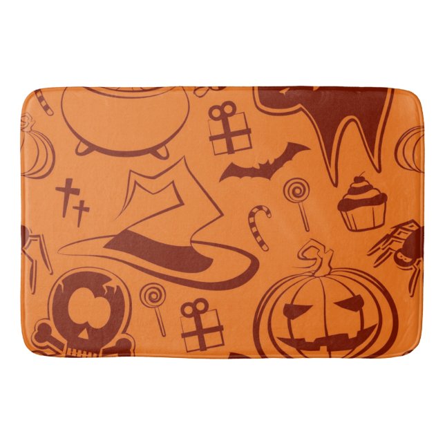 Halloween mönster badrumsmatta (Framsidan)