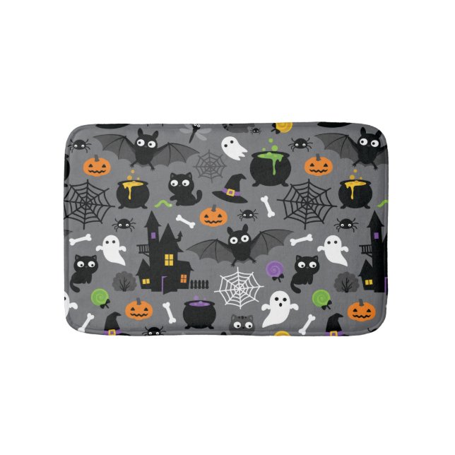 Halloween Mönster Badrumsmatta (Framsidan)