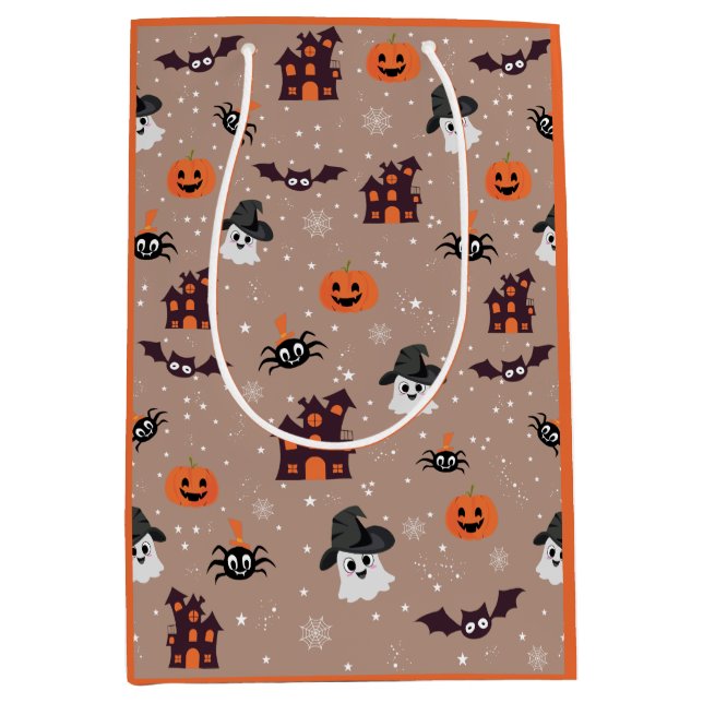 Halloween mönster blek taupe (Framsidan)