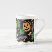 HALLOWEEN MÖNSTER BONE CHINA MUGG