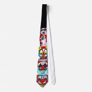 HALLOWEEN MONSTER CLOWNS tie Slips