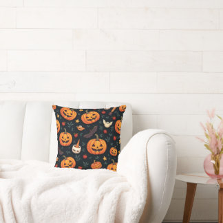 Halloween Mönster Cushion - Spooky & Roligt Decor Kudde