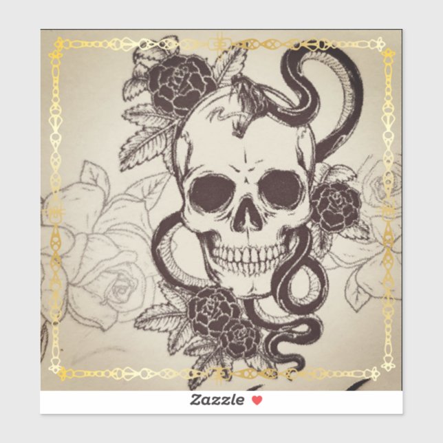 Halloween-mönster-dekal. Klistermärken (Ark)