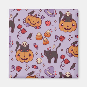 Halloween mönster dekoration kaffe mugg magnet