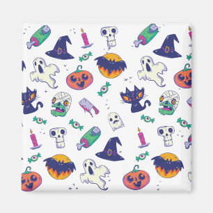 Halloween mönster dekoration magnet