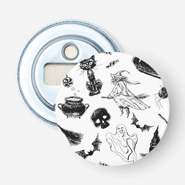 Halloween mönster-design flasköppnare (Framsidan)