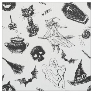Halloween mönster-design tyg