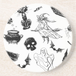 Halloween mönster-design underlägg
