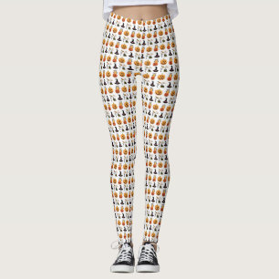 Halloween Mönster Designer Leggings