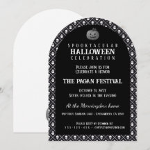 HALLOWEEN - Mönster - Dödskalle & Ben - svart vitt